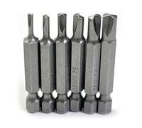 Type G Clutch Bits Set fits Vintage American Cars, S2 Steel, 6 Sizes, 2 in Long, 1/4 in Hex Shank