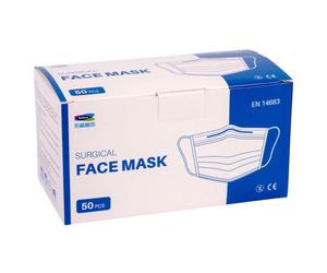 Type IIR fluid resistant surgical Face Masks, Disposable Face Masks For Everyday Use, Essential Face Mask For Bacterial protection, Pack of 50, Colou