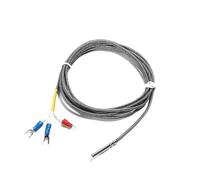 Type K PT100 PT1000 Thermocouple Sensor 0.5M/1M/2M/3M/5M/10M Wire Temperature Control Probe 4x30MM Thermal Resistance(2M Cable Length,PT100)