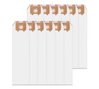 Type LW HEPA Vacuum Cleaner Bags for Oreck Magnesium Upright Vacuum, Odor Fighting Part Numbers LWPK6OH LWPK25OH LWPK3OH, 12 Pack, White