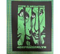 Type O Negative 4DXFRMBRKLYN Large Size Sew On Back Patch Officially Licensed