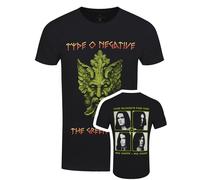 Type O Negative T Shirt Green Man Band Logo Official Mens Black XL
