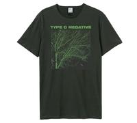 Amplified Tree Type O Negative T-Shirt - Graphic Print, Charcoal, Loose Fit, L