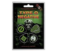 Type O Negative Guitar Picks World Coming Down Official Black 5 pack Plectrum One Size
