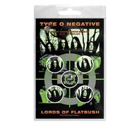 Type O Negative Lords Of Flatbush Pin Button Badge in Black Type O Negative Black