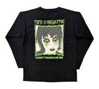 Type O Negative T Shirt I Don't Wanna Be Me Official Unisex Black Long Sleeve XL