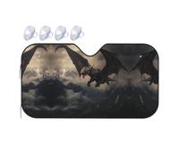 Type of Dragon Small Car Windshield Sunshade - Quick Cooling in The car in Summer, Portable Storage Sunshade