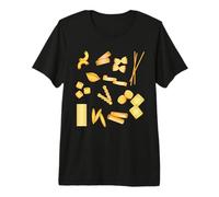 Type of Pasta Pattern Design for Pasta Lovers Foodies Chefs Premium T-Shirt