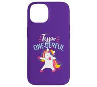 TYPE ONE-DERFUL Type 1 Diabetes Fun Dabbing Unicorn Meme Case for iPhone 14