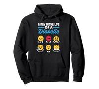 Type One Diabetes A Day As A Diabetic Funny T1D Awareness Pullover Hoodie