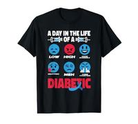 Type One Diabetes A Day As A Diabetic Funny T1D Awareness Value Graphic T-Shirt