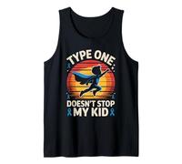 Type One Doesn't Stop My Kid Diabetes Awareness Tank Top