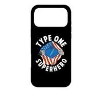 Type One Superhero Diabetes Awareness Month Type 1 Diabetic Case for iPhone 17 Pro Max