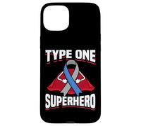 Type One Superhero Diabetes Insulin Diabetic Type 1 Case for iPhone 15 Plus