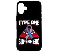 Type One Superhero Diabetes Insulin Diabetic Type 1 Case for iPhone 16 Plus