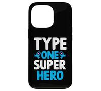Type One Superhero T1D Warrior Diabetes Awareness Case for iPhone 13 Pro