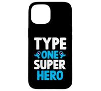 Type One Superhero T1D Warrior Diabetes Awareness Case for iPhone 15