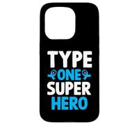 Type One Superhero T1D Warrior Diabetes Awareness Case for iPhone 15 Pro