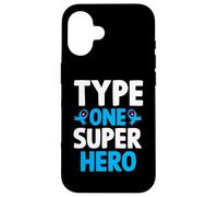 Type One Superhero T1D Warrior Diabetes Awareness Case for iPhone 16