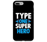 Type One Superhero T1D Warrior Diabetes Awareness Case for iPhone 7 Plus/8 Plus