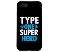 Type One Superhero T1D Warrior Diabetes Awareness Case for iPhone SE (2020) / 7/8