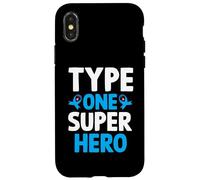 Type One Superhero T1D Warrior Diabetes Awareness Case for iPhone X/XS