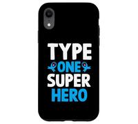 Type One Superhero T1D Warrior Diabetes Awareness Case for iPhone XR