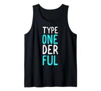Type Onederful Funny Diabetic Type 1 Diabetes Support Tank Top