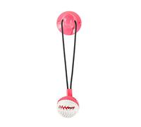 (Type-Pink) Dog Rope Ball Pull Toy with Double Suction Cup Multifunctional Interactive Dog Tug of War Toy with Teeth Cleaning and Food Dispensing Features