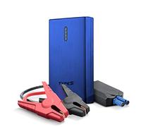 Type S 1000A 12V 6.0L Jump Starter Power Bank with Dual USB Charging and 8,000 mAh Power Bank - Blue