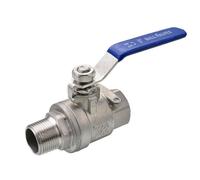 Type Two Ball Valve Stainless Steel DN15/DN20 1/2 3/4 Inch Female to Male Thread SS304 316 2 Way Ball Valve(1/2",SS316)