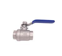Type Two Stainless Steel Ball Valve DN15 Female Thread 1/2 inch BSPT SS304 316 SS201 Small 2 Way Ball Valve(SS304)