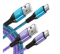 Type USB C Long Samsung S24 S23 Charger Cable 10ft 2Pack for Samsung Galaxy S25 Edge S25 Ultra A16 5G A15 A25 A14 A54 S22 FE S21 A13 A53,iPhone 16 15 Plus,Fast Charging Android Phone Cord Power Wire