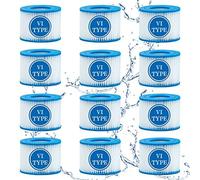Type vi spa Filter and hot tub Filter Replacement Cartridge for Coleman hot tub Filters, for Inflatable hot tub Filter (12 Pack)