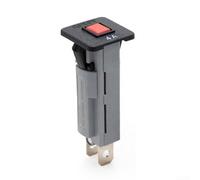 Type W Thermal Circuit Breaker 4A Push to Reset Fuse 2-Pack - Manual Reset Overload Protector for Automotive Marine Systems - Compact Snap-In Design 6.3mm QC Terminals