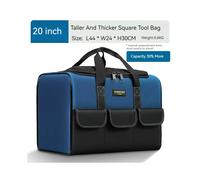(TypeA 20 inch) Waterproof Multi Pockets Tool Set with Bag for Electrician Working Tool Box Case Storage Bag Portable Organizer Bag Toolbox