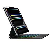 typecase Edge Keyboard Case for iPad Pro 11-inch (M5/M4) 20025/2024,Magic Keyboard Case with Multi-Touch Trackpad, 11 Colors Backlight, Automatic Sleep/Wake, Space Black