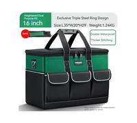 (TypeD 16 inch) Waterproof Multi Pockets Tool Set with Bag for Electrician Working Tool Box Case Storage Bag Portable Organizer Bag Toolbox
