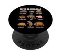 Types of Armadillo Educational Wildlife Species Ecology PopSockets Adhesive PopGrip