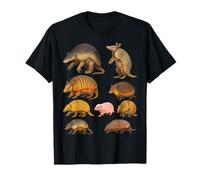 Types of Armadillo Educational Wildlife Species Ecology T-Shirt