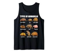 Types of Armadillo Educational Wildlife Species Ecology Tank Top