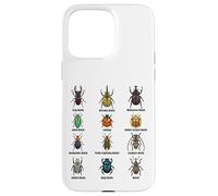 Types of Beetles, Beetle Species Chart Insect Identification Case for iPhone 15 Pro Max