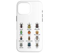 Types of Beetles, Beetle Species Chart Insect Identification Case for iPhone 16 Pro Max