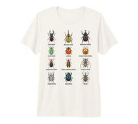 Types of Beetles, Beetle Species Chart Insect Identification Premium T-Shirt