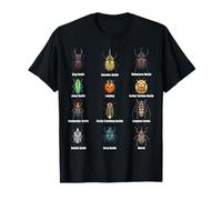 Types of Beetles, Beetle Species Chart Insect Identification T-Shirt