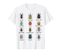 Types of Beetles, Beetle Species Chart Insect Identification T-Shirt