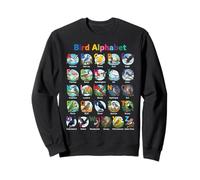 Types of Birds Alphabet ABC Bird Names A-Z for Kids Sweatshirt