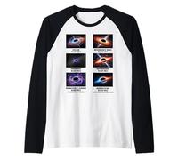 Types of Black Holes Astronomy Chart Space Lovers Raglan Baseball Tee