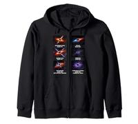 Types of Black Holes Space Science Astrophysics Zip Hoodie