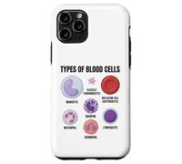 Types of Blood Cells Science Hematology Diagram Educational Case for iPhone 11 Pro